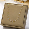 Wholesale Necklace Stainless Steel Handmade O Word Chain Geometric Style For Women