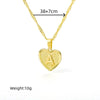 Wholesale Necklace Stainless Steel Hiphop Style Love Heart Letter Pendant Chain