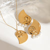 Wholesale Necklace Stainless Steel 18K Ins Style Geometric Electroplating