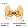 Wholesale Necklace Stainless Steel 18K Ins Style Geometric Electroplating