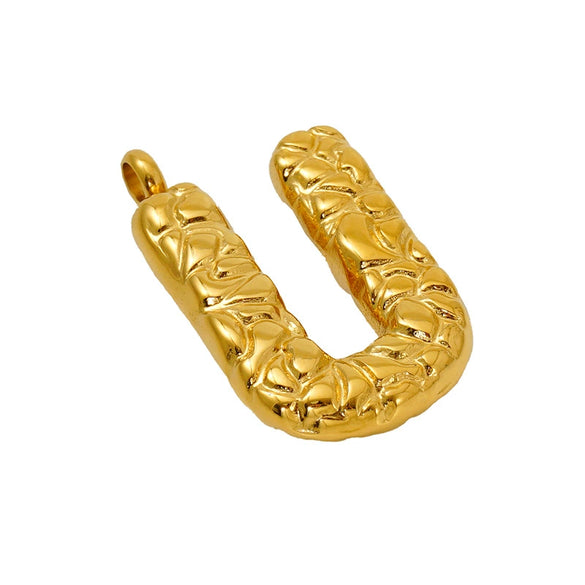 Wholesale Necklace Stainless Steel Letter Embossed Electroplating Design For Men And Women
