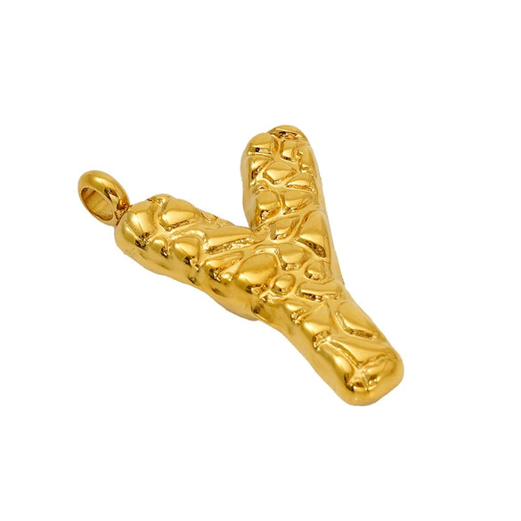 Wholesale Necklace Stainless Steel Letter Embossed Electroplating Design For Men And Women