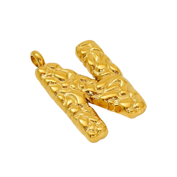 Wholesale Necklace Stainless Steel Letter Embossed Electroplating Design For Men And Women