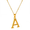 Wholesale Necklace Stainless Steel Letter Square Electroplated Women's