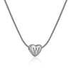 Wholesale Necklace Stainless Steel Love Heart Design Snake Chain With Letters Polishing For Women