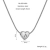 Wholesale Necklace Stainless Steel Love Heart Design Snake Chain With Letters Polishing For Women