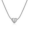 Wholesale Necklace Stainless Steel Love Heart Design Snake Chain With Letters Polishing For Women