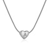 Wholesale Necklace Stainless Steel Love Heart Design Snake Chain With Letters Polishing For Women