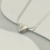 Wholesale Necklace Stainless Steel Love Heart Design Snake Chain With Letters Polishing For Women
