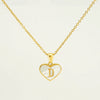 Wholesale Necklace Stainless Steel Natural Shell Love Letter Titanium Steel Electroplating Simple Style Unisex