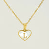 Wholesale Necklace Stainless Steel Natural Shell Love Letter Titanium Steel Electroplating Simple Style Unisex