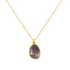 Wholesale Necklace 316L Stainless Steel Natural Stone Irregular Geometric Electroplating For Women