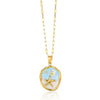 Wholesale Necklace Stainless Steel Oil Drop Flower Palace Style Electroplating For Unisex