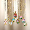 Wholesale Necklace Stainless Steel Oil Drop Flower Palace Style Electroplating For Unisex