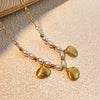 Wholesale Necklace Stainless Steel Retro Minimalist Ushaped Starfish Pearl Scallop Pendant Electroplating Unisex