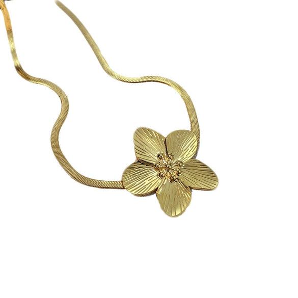 Wholesale Necklace Stainless Steel Retro Ushape Electroplating Cross Chain For Unisex
