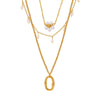 Wholesale Necklace 316L Stainless Steel Shell Beads 316L Stainless Steel Light Luxury Geometric Electroplated For Women