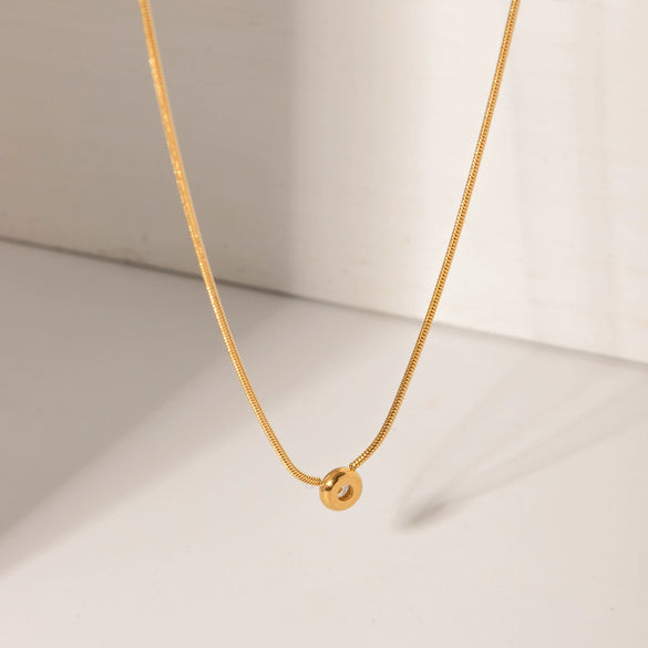 Wholesale Necklace Stainless Steel 925 Silver Geometric Pendant Electroplated For Women