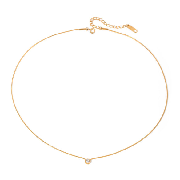 Wholesale Necklace Stainless Steel 925 Silver Geometric Pendant Electroplated For Women