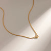 Wholesale Necklace Stainless Steel 925 Silver Geometric Pendant Electroplated For Women