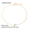 Wholesale Necklace Stainless Steel 925 Silver Geometric Pendant Electroplated For Women
