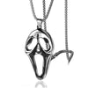 Wholesale Necklace Stainless Steel Skull Mask Ghostface Pendant Hip Hop Style With Cartoon Characters Leaves U Shape Geometric Animal Zodiac Patterns