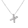 Wholesale Necklace Stainless Steel Titanium Steel Ball Chain Chubby Bubble Letter English Electroplated For Women