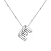 Wholesale Necklace Stainless Steel Titanium Steel Ball Chain Chubby Bubble Letter English Electroplated For Women