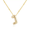 Wholesale Necklace Stainless Steel Titanium Steel Ball Chain Chubby Bubble Letter English Electroplated For Women