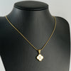 Wholesale Necklace 316L Stainless Steel 316L Stainless Steel Fourleaf Clover Shell Letter Pendant Snake Bone Chain Electroplating Women's Style