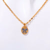 Wholesale Necklace Stainless Steel Titanium Steel Geometric Handpainted Butterfly Totem Guardian Plated With 18K Gold And Color Preservation