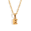 Wholesale Necklace Stainless Steel Titanium Steel Geometric Letter Electroplated