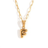 Wholesale Necklace Stainless Steel Titanium Steel Geometric Letter Electroplated