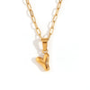 Wholesale Necklace Stainless Steel Titanium Steel Geometric Letter Electroplated