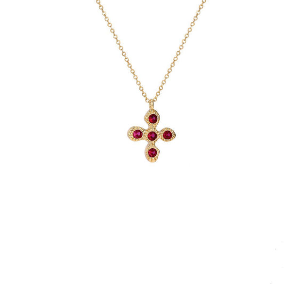 Wholesale Necklace Stainless Steel Titanium Steel Geometric Light Luxury Style Electroplating Baroque Pearl Zircon Diamond