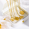 Wholesale Necklace Stainless Steel Titanium Steel Geometric Natural Electroplating Women's