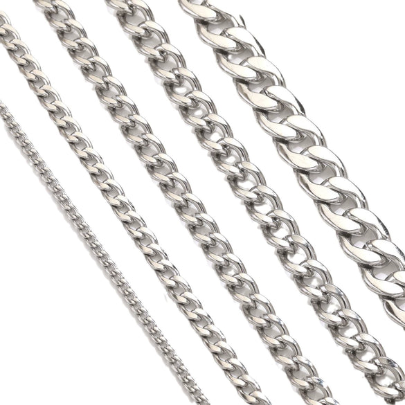 Wholesale Necklace Stainless Steel Titanium Steel Geometric Nk Chain Electroplating Punk Simple Unisex