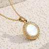 Wholesale Necklace Stainless Steel Titanium Steel Geometric Pattern 18K Gold Plated