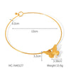 Wholesale Necklace Stainless Steel Titanium Steel Heart Bow Geometric Electroplating Style For Women