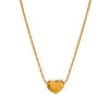 Wholesale Necklace Stainless Steel Titanium Steel Heartshaped Geometric Style Electroplated Women's