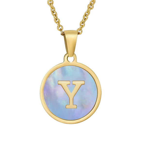 Wholesale Necklace Stainless Steel Titanium Steel Letter Electroplated Fashion Women's Style