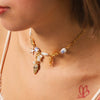 Wholesale Necklace Stainless Steel Titanium Steel Ocean Style Animal Zodiac Star Geometric Starfish Shell Conch Electroplated