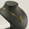 Wholesale Necklace Stainless Steel Titanium Steel Round Geometric Pendant Electroplated Simple Style Women's