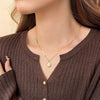 Wholesale Necklace Stainless Steel Titanium Steel Round Geometric Pendant Electroplated Simple Style Women's