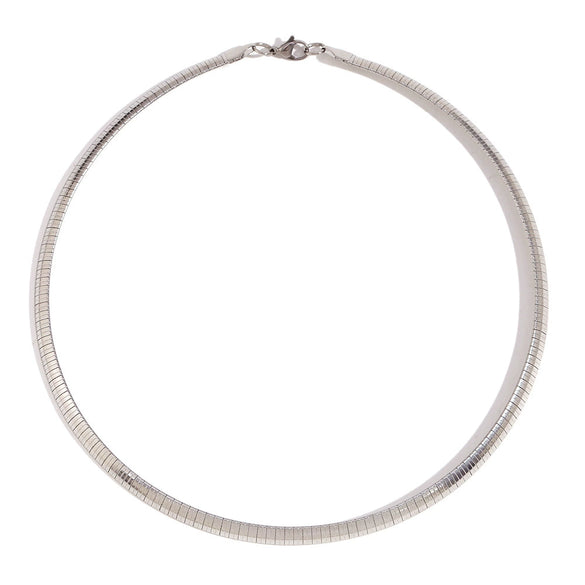 Wholesale Necklace Stainless Steel Titanium Steel Snake Bone Chain Geometric Pattern 18K Gold Plated For Women