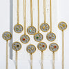 Wholesale Necklace Stainless Steel Titanium Steel Star Moon Geometric Twelve Constellations Dripping Oil Style For Women