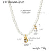Wholesale Necklace Stainless Steel Zircon Light Luxury Geometric Heart Pendant For Women Electroplated