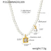 Wholesale Necklace Stainless Steel Zircon Light Luxury Geometric Heart Pendant For Women Electroplated