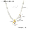 Wholesale Necklace Stainless Steel Zircon Light Luxury Geometric Heart Pendant For Women Electroplated