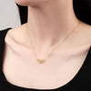 Wholesale Necklace 925 Sterling Silver Beating Heart Pendant With Korean Letter Pattern Electroplated For Women